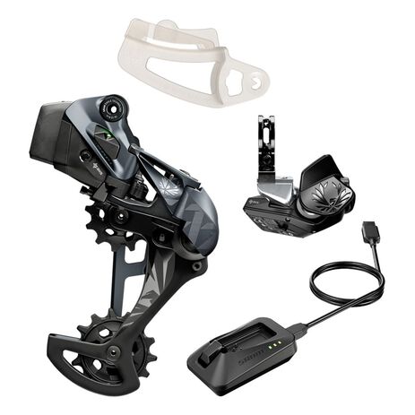 XX1 Eagle AXS Upgrade Kit (Rear Der wBattery and Battery Protector, Rocker Paddle Controller wClamp, Charger/Cord, Chain Gap Tool)